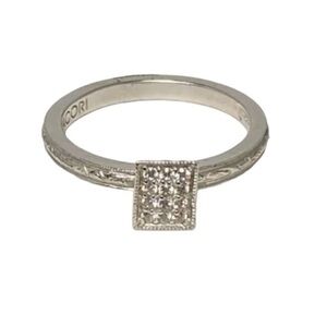 Tacori sterling silver CZ ring